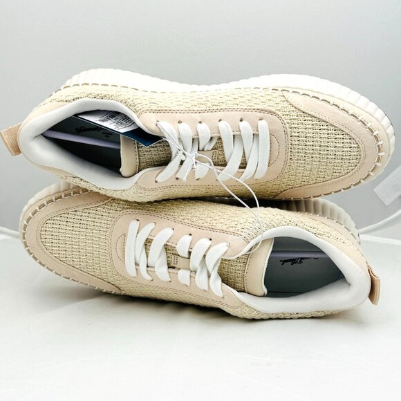 Universal Thread Womens Light Beige Platform Sneakers Size 12 Textured Knit NWD - Picture 5 of 9